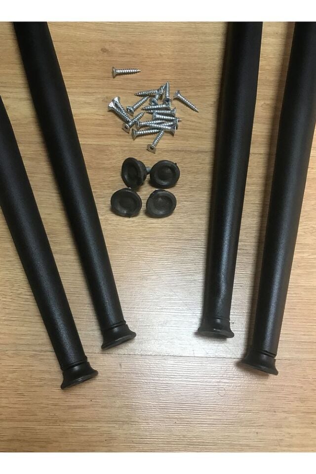 50 cm Metal Sivriltme Sehpa Ayak Gold - Krom - Siyah Boyalı - Masa Ayak - Sehpa Ayak - Demonte Ayak